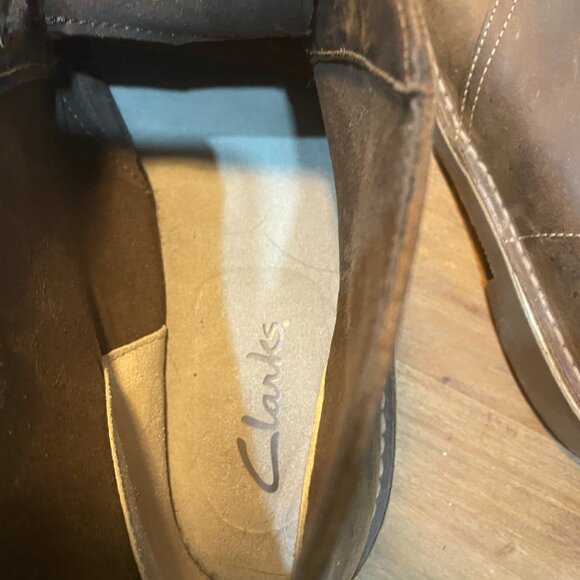 Clarks Bushacre 2 Chukka Boots Leather Brown Desert Mens 11 - Picture 5 of 6